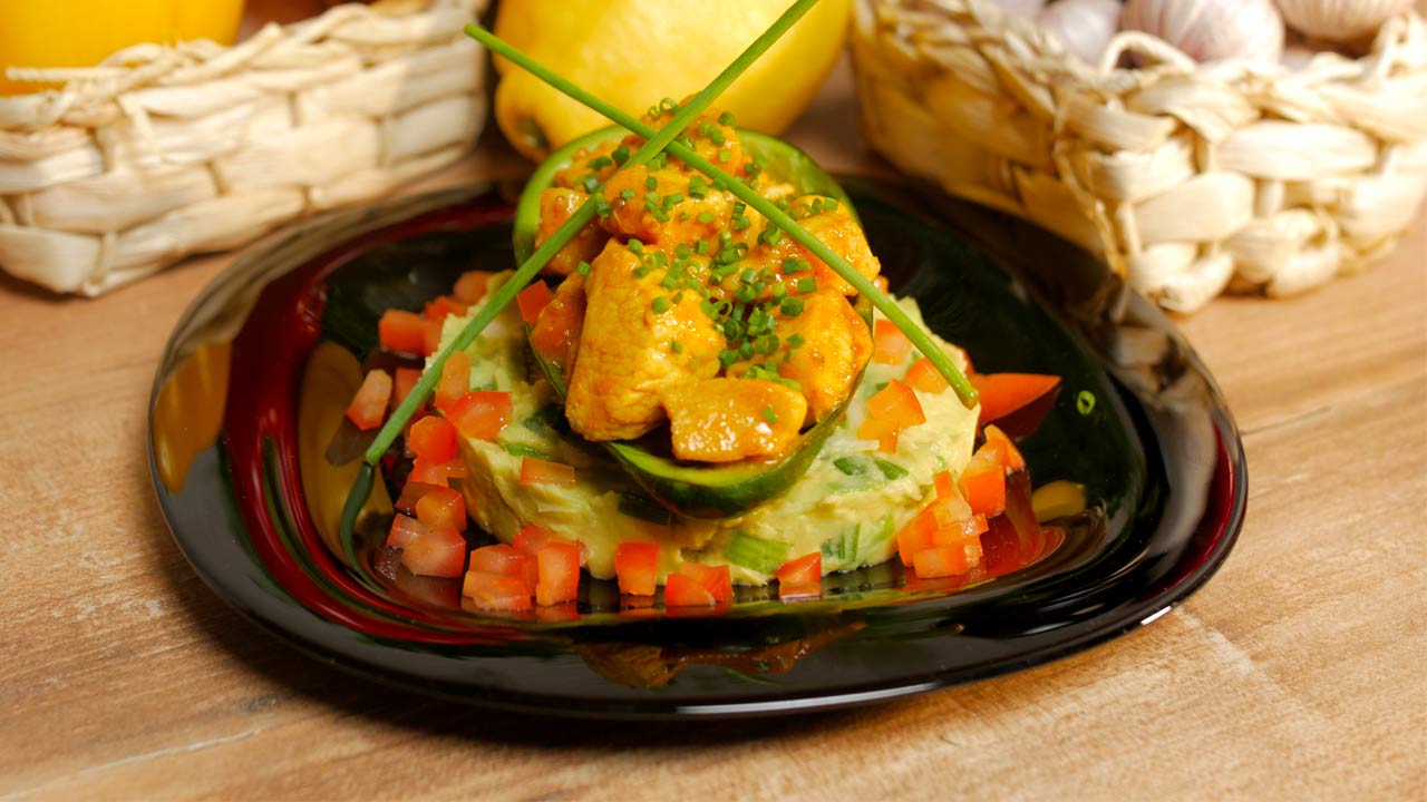 Chicken Curry with Avocado Puree